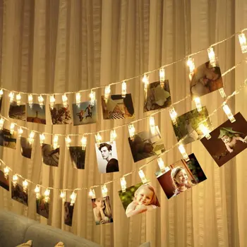 LED-Kaardi Pildid, Fotod, Videoklipid Pesulõksud Bright holiday lightBattery String Tuled Festival Pool Pulm Valentines Decor light Kodu