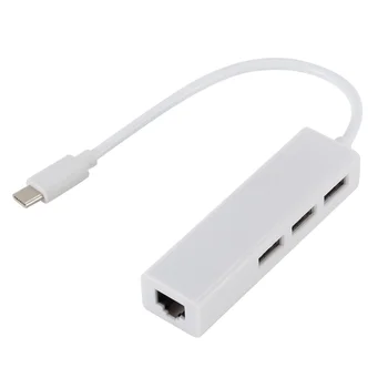 LccKaa USB-USB-C Ethernet Võrgukaart 10/100Mbps võrgukaart, Rj45 c-Tüüpi USB-C Lan Macbook Windows Traadiga Interneti-Kaabel