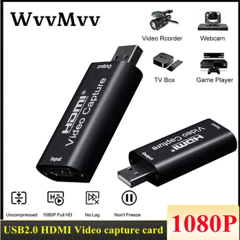 4K HDMI USB 2.0 Video Capture Card, Mini 1080P Mängu Salvestamine Kast PS4 Mäng Youtube ' i OBS Live Streaming Saade