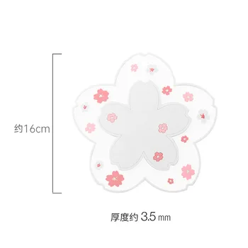 1tk Jaapani Stiilis Cherry Blossom Rannasõidulaevade Soojustus-Anti-skid Placemats Tee Tassi Piima Kruusi Kohvi Tassi Tabel Matt Pere Asukoht