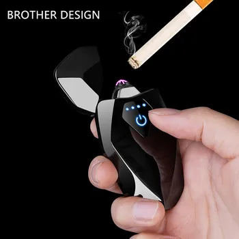 Tsingi Sulam Elektroonilise Impulsi Usb Laadida Mõttes Touch Electric Arc Sigari-Sigaret Display Power Suitsetamine Kergem