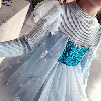 Külmutatud Pulm Kleit Elsa Laste, Imikute Rõivad Tüdrukud Kostüüm Lill peokleidid Princess Tutu Lapsed elegantne Kooli Kanda