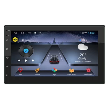 7784AD Double-DIN-Car-Radio Android 10.1 Quad Core 1GB+16GB Multimeedia Video Mängija, 2 DIN GPS, WiFi, AUX Auto Stereo