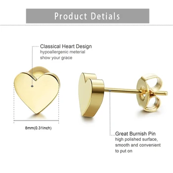 Korea Armas Mini Gold Roostevabast Terasest Kõrvarõngad Mood Roosi Lille Risti Star Südame Kõrvarõngad Naistele Väike Stud Ehted