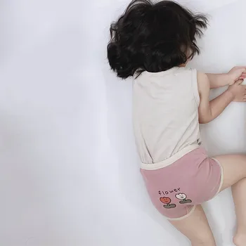 Kids Girls Peace Prindi Underwears 3tk Uued Armas Moe Baby Girl Mugav Puuvill Armas Aluspüksid Laste Armas Muster