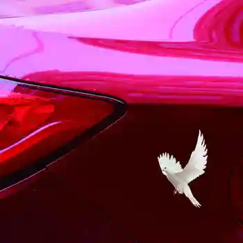 Mood Linnud Dove Värvitud Decor Auto Kleebis Armas Loom Decal kehaosad Kaitseraua Aknas Veekindel Anti-UV Kleebised 15*12cm