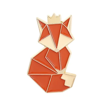 Origami Loomade Emailiga Sõrmed Fox Küüliku Jänku, Koer, Panda Koala Rinnamikrofon Pin-Cartoon Armas Loom Prossid Seljakott Müts Tarvikud