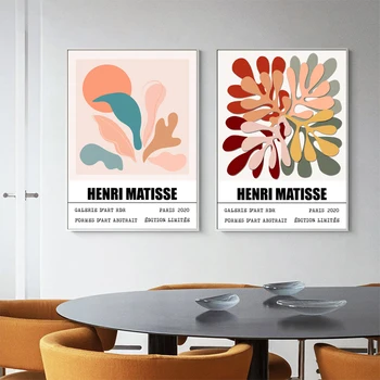 Klassikaline Matisse Seina Art Abstraktse Jätab Jooned Lõuendil Maali Nordic Plakatid ja Pildid Seina Pilt elutuba Home Decor