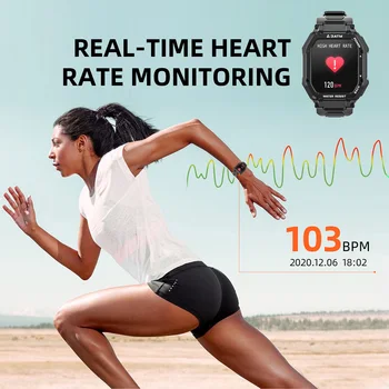 Carkira Smart Watch Outdoor Spordi-3ATM Veekindel Fitness Tracker Mees Naiste -, vererõhu -, Südame Löögisageduse Monitor Smart Kell