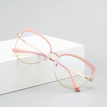 2021 Cat Eye prillid raami naiste Optilised prillid Metallist Lühinägevus prillide Retsepti anti sinine valgus, klaasid Prillide raamid