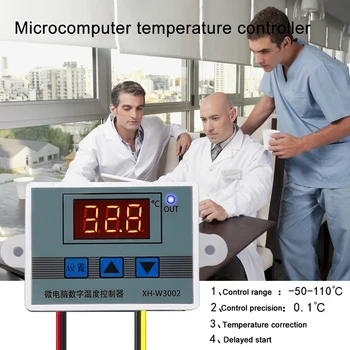 XH-W3002 Mikroarvuti Digitaalne Termostaat Temperatuuri Kontroll-Lüliti 110V-220V 1500W Temperature Controller, Veekindel Sond