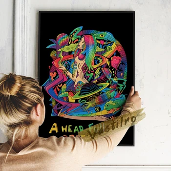 Coldplay Album Cover Plakat, Pea On Täis Unistusi Muusika Dokumentaalfilm Seina Pilt, Alternatiiv Rock Bänd Seina Art, Fännid Kingitus