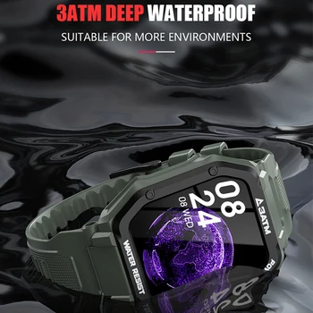 1.7 tolline Veekindel Sport Smart Watch Meeste Fitness Käepaela Karm Väljas Smartwatch nutitelefon Ujuda diving kellad
