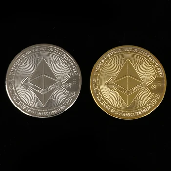 Müntide Kollektsiooni Bitcoin Ethereum/Litecoin/Kriips/Sulin Mündi 5 liiki mälestusmünte Tilk Laevandus