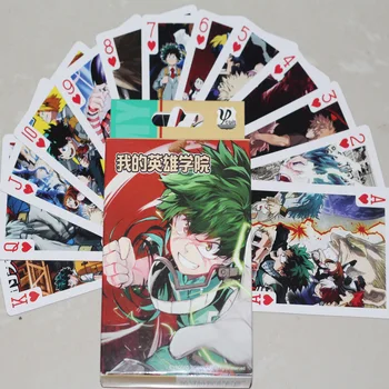 54 Tk/pakk Koomiks Anime Minu Kangelane akadeemiliste Ringkondade Muster Poker Mäng, Kaardid, Mänguasjad, Kodu, Lapsed, Sünnipäeva Kingitused Tegevus Joonis Mänguasjad