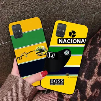 Racing Ayrton Senna Custom Foto Pehme Telefoni Puhul Samsungi A10 A20 A30 A40 A50 A70 A80 A71 A91 A51 A6 A8 2018