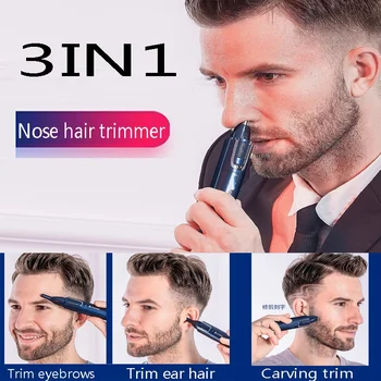 3In1 ninakarvade Trimmer Juhtmeta juukselõikusmasinad USB Laetav Kaela Kulmu Karvade Trimmer Meeste Juuksed Lõigatud Tööriist