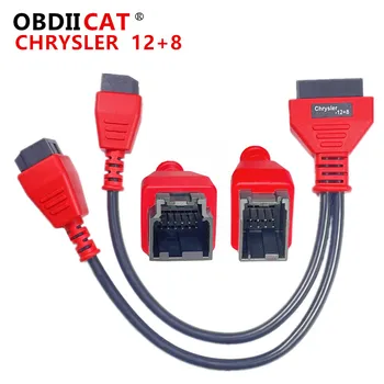 OBDIICAT Chrysler Programming Cable 12+8 Pistik Autel DS808 Maxisys MS905 906 908 PRO ELITE 12+8 Adapter Kaabel