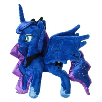 30 cm Kõrge Kvaliteetne Sinine Printsess Luna Hobune Ükssarvik Täidisega PP Puuvillane Pehme Palus Mänguasja Nukk