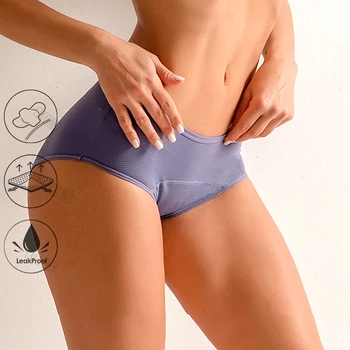 3tk/Set Menstruaaltsükli Aluspüksid Seksikas Naiste Püksid lekkimiskindlad Uriinipidamatuse Aluspesu Perioodi Tõend Püksikud Kõrge Vöökoht Tasuta shipping