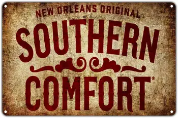 New Orleans Originaal Southern Comfort 8x12 Vintage Tina Märk Seina Decor