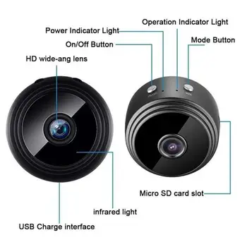 1080P HD Mini IP-Kaamera, WIFI Traadita Smart Home Security Kaamera Valve 2-Way Audio CCTV Pet-Kaamera 1080P beebimonitor