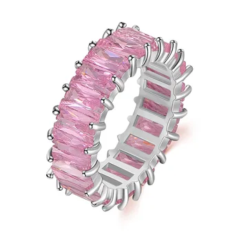 Uus Mood Käsitöö Igavik Lubadus Ring Crystal AAA Cz Tsirkoon Kaasamine Pulm Bänd Ring on Naiste-Meeste Sõrme Poole Ehted