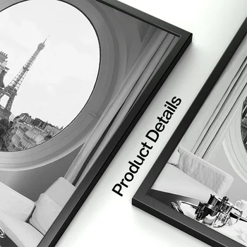 Pariisi Rätik Mood Kauplus Takso Tüdruk Seina Art Lõuend Maali Must Valge Põhjamaade Plakatid Ja Pildid Seina Pildid Elutuba
