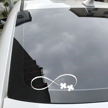 Ilus Nelja-Leaf Ristik Auto Kleebis Mood Keha Kaunistamine Decal PVC Veekindel Päikesekaitse Peegeldav Laser Kleebised