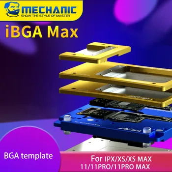 BGA Reballing Šabloon Kit For iPhone X/XS/XS MAX/11/11 PRO/11 PRO MAX Emaplaadi Keskmine Kiht Juhatuse Loogika Juhatuse Jootmise Remont
