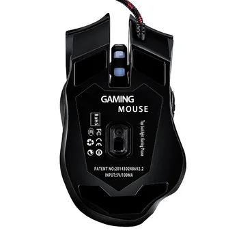 Professionaalne 3200DPI 6 Nupud Reguleeritav Optiline USB Wired Gaming Mouse
