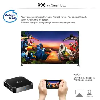 X96 MINI S905W Android 7.1. /9.0 TV Box Quad Core HD Media Player, WIFI digiboksi 2G 16G-TV Vastuvõtjad EU Pistik laeva Venemaalt
