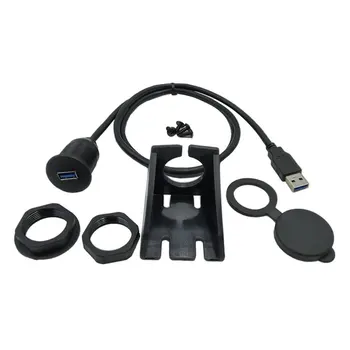 Auto Armatuurlaua Flush Mount USB Dock Adapter Armatuurlaua Paneeli 3.0 Port (Meeste ja Naiste Kaabel pikendusjuhe Mootorratta Paat Kuum