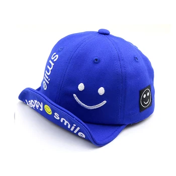 Newsborn Baby Baseball Caps Spring Summer Boy Girl Hats Cartoon Kids Sun Hat Embroidery Smile Hip Hop Toddler Snapback Cap