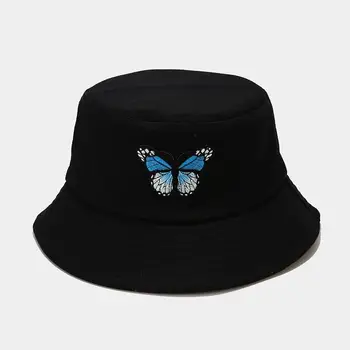 LDSLYJR 2021 Kevad-Suvine puuvillane liblikas Kopp Müts Kalamees Müts väljas reisi müts Päikese ühise Põllumajanduspoliitika Mütsid Naistele 01