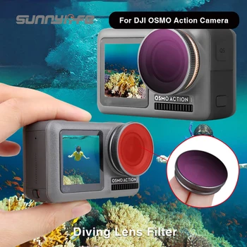 Sukeldumine Filter, CPL Polar Filter DJI OSMO Tegevus ND 4 8 16 32 Kaitsta UV Filter Objektiivi Ette OSMO Action Kaamera Objektiiv Tarvikud