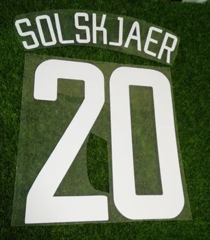 2002-2003 Lextral Solskjaer Nameset #7 Beckham Ronaldo Scholes Giggs Kohandada Mis Tahes Nimi, Number Diy Trükkimine Flokeerimisega