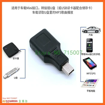 Tasuta shipping90 Kraadi üles Uue nurga Naine, et 5-pin B Male, Mini USB OTG Host adapter USB2.0 Vaba shippingnew