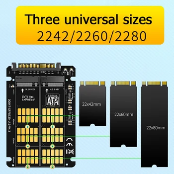 MAIWO KT047 M. 2 SSD, et U. 2 Adapter NVMe SATA SSD PCI-e U. 2 Converter for PC Kõvaketas SSD Adapter Kaart