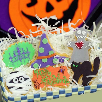 Kuum Halloween Vaimu Cookie Kutter 3D Roostevabast Terasest Fondant Biskviit Šabloon Küpsetamine Hallituse Vaimu DIY Kook Tempel Kaunistus Vahendid