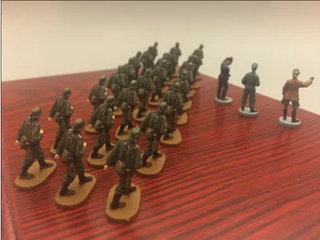 1:72 vaik mudeli saksa armee marsivad sõdur patrull sõdur tunnimees stseeni mudel värvitud vaik sõdur mudel, tasuta shipping
