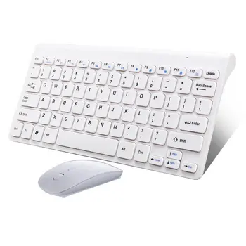 2.4 G Slim Optiline Juhtmeta Klaviatuur ja Ultra-Õhuke Hiir, Hiired, USB Vastuvõtja Combo Kit for MAC PC Arvuti