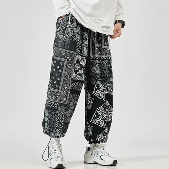 2021 Meeste Haarem Püksid Uus Mood Jogger Sweatpants korea Mees Lahti Ülepaisutatud Püksid Naljakas Streetwear Meeste Vabaaja Püksid 5XL
