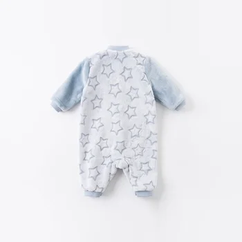 DBH15091 dave bella talvel vastsündinud beebi poistele mood stars segast jumpsuits imiku väikelapse riideid lastele romper 1 tk