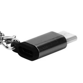 USB-C-Micro-USB Adapter Converter Ühenduspesa Telefon Tablet Anti-kadunud Võtmehoidja Telefoni Tarvikud Xiaomi Jaoks Huawei