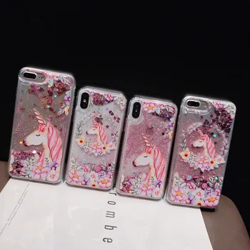 Ükssarvik Flamingo Raba Telefon Case For Samsung Galaxy A21S A11 M31 A21 A31 M30S A51 A71Soft Glitter Vesi Vedelik Tagasi Coque