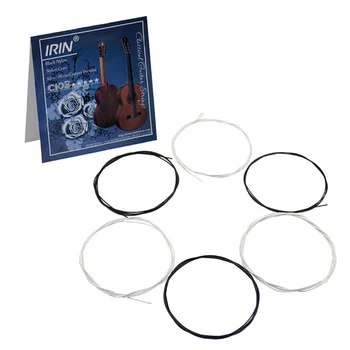 C101 Black Nylon Fiber Classical Guitar Replacement 6 Strings Set