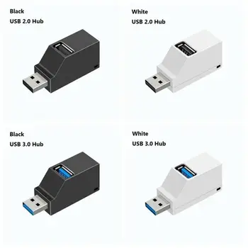 Hot Müük Mini 3 liidest, USB 3.0 Hub kiire andmeedastus Splitter Kasti Adapter sobib MacBook Pro ARVUTI Sülearvuti Multi-port USB Hub