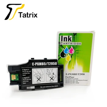 Tatrix mõeldud 2pk ühilduv T2950 PXMB5 Jäätmete tindi Mahuti epson WorkForce WF100 WF-100W PX-S05B/S05W Hooldus mahuti
