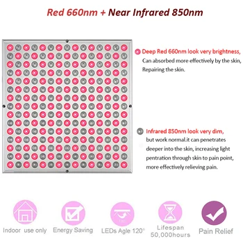 Punane Valgus Ravi Lähedal Infrapuna LED Naha Valu Nägu, Keha Heater Panel Lamp Punane 660nm 850nm Kütte-Tervishoiu-Seadmed
